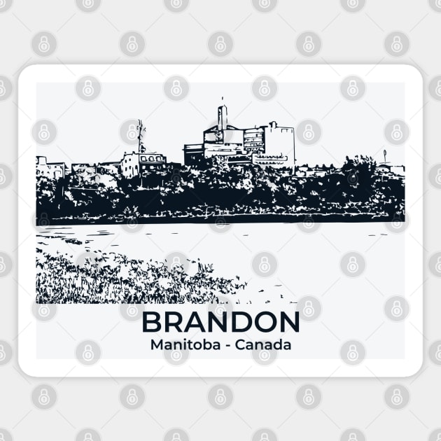 Brandon - Manitoba Magnet by Lakeric